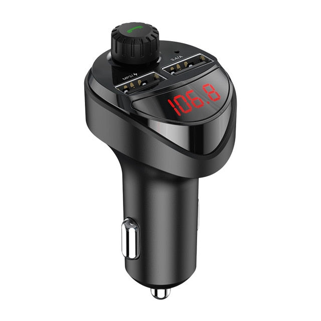 FM Transmitter and Bluetooth Car Charger
